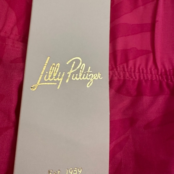 Lily Pulitzer Bal Harbor palazzo Vibrant Pink Patterned Pants - Picture 5 of 6